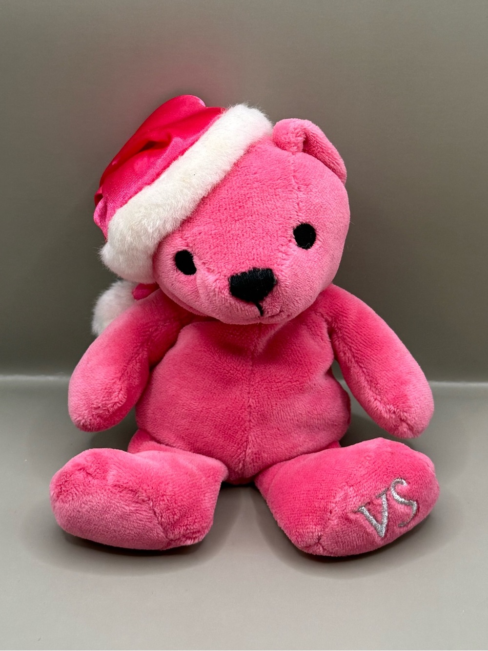 Y2K Victorias Secret Christmas Bean Bag Bear Plush Stuffed Animal